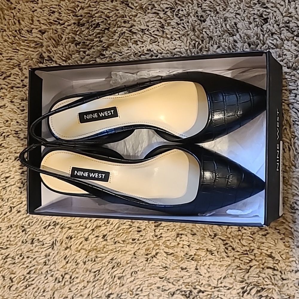 Nine West Careen Slingback Heels Size 6M